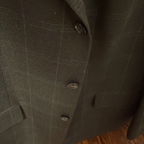 Mens Oscar de la Renta 100 % wool mens brown blazer. Size 42R. - Picture 7 of 7